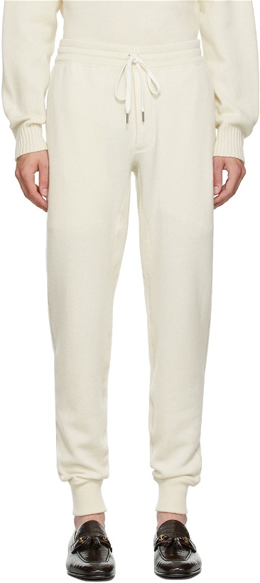 Photo: TOM FORD Off-White Knit Lounge Pants