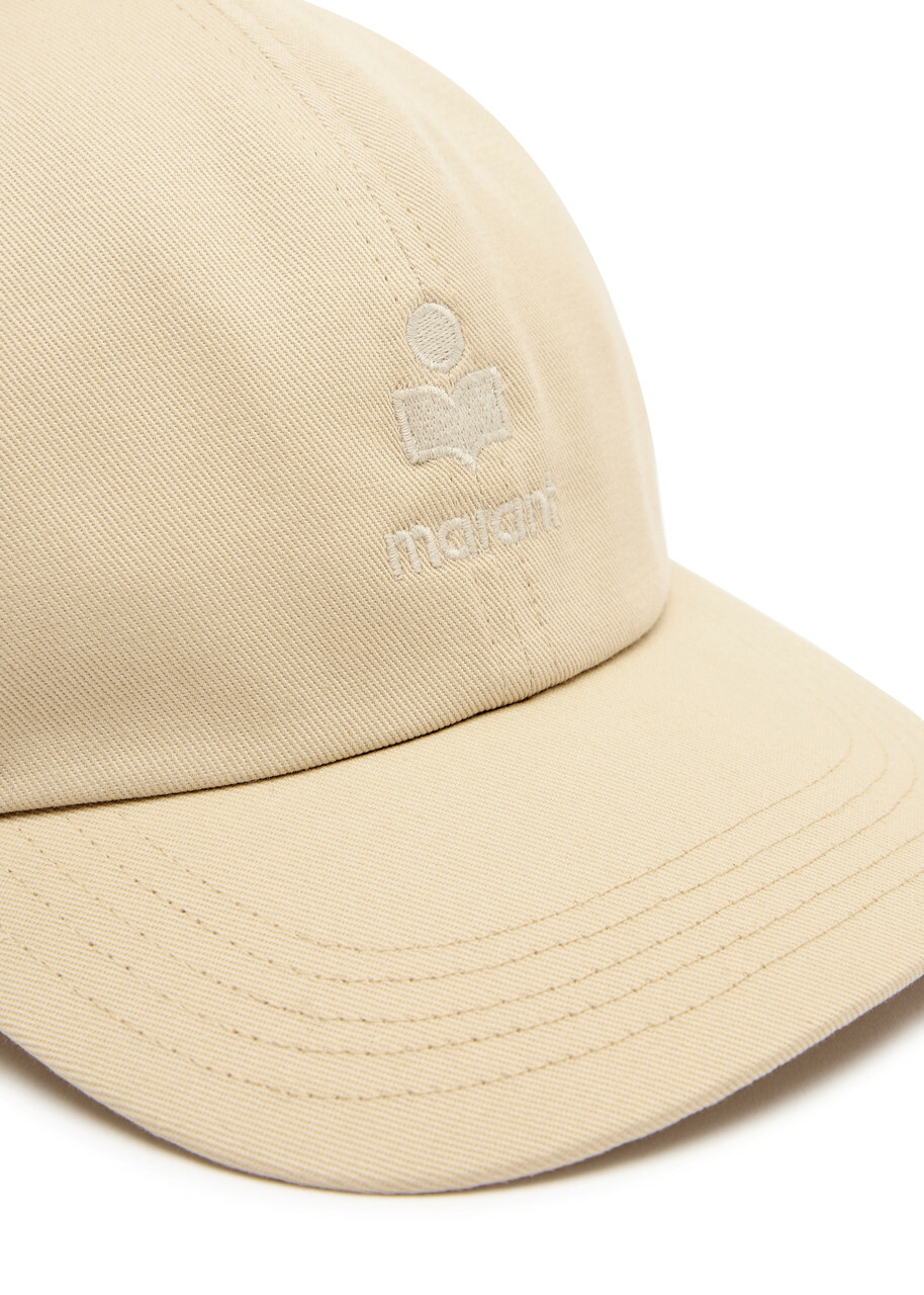 Isabel Marant Tomas Logo Cotton cap Beige