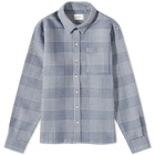 Foret Men's Gentle Check Shirt in Navy Check
