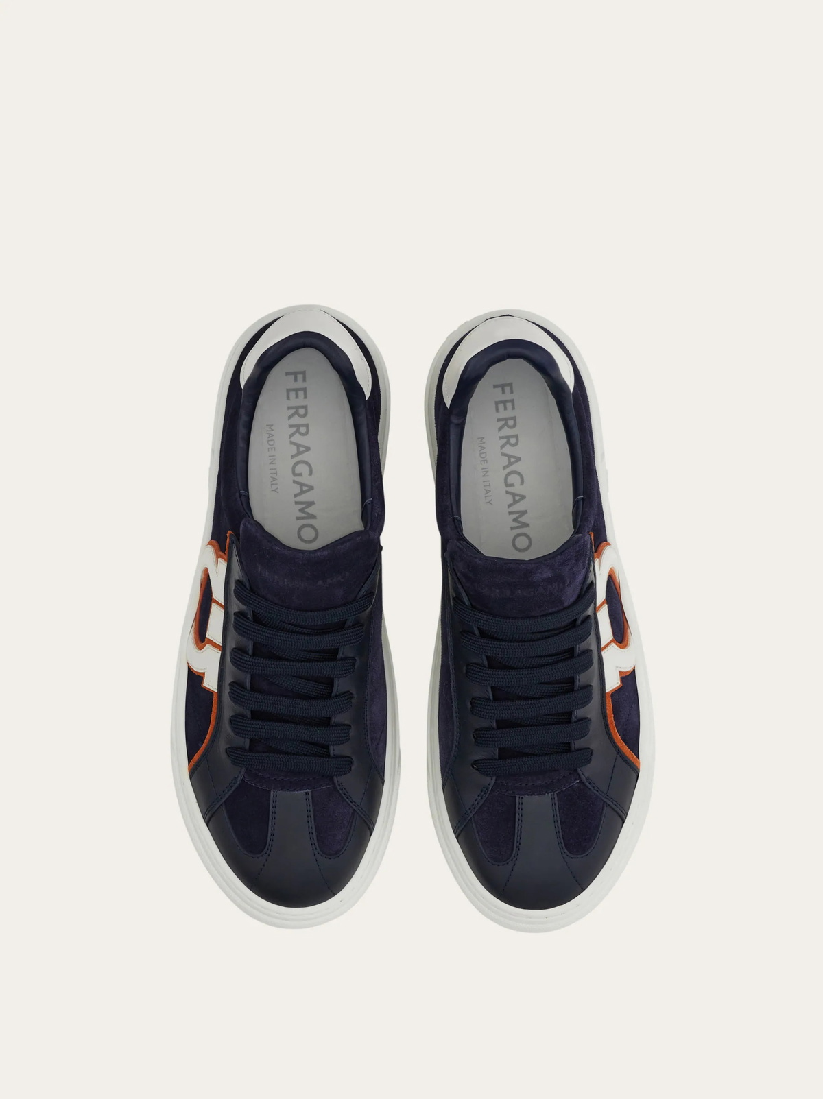 Ferragamo Mens Gancini sneaker in Blue