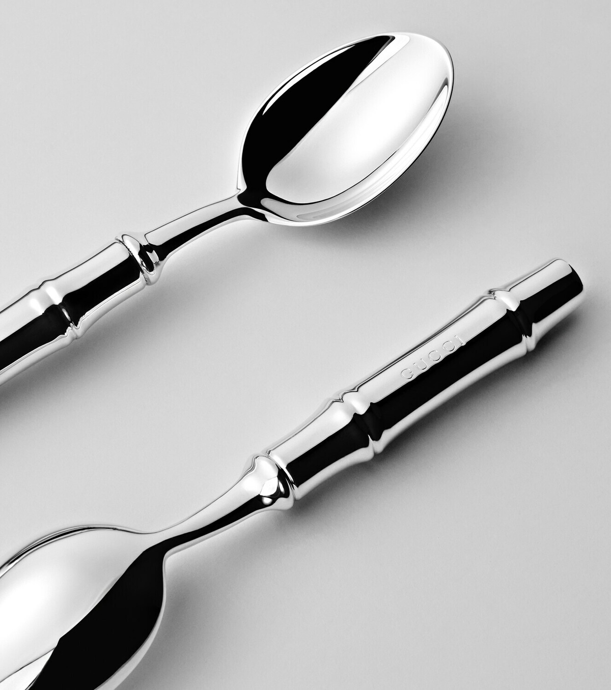 Gucci Set of 2 silver-plated spoons