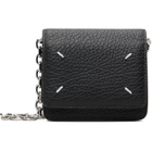 Maison Margiela Black Four Stitches Chain Wallet