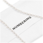 NUMBERING Men's Pearl Toggle Necklacec in White
