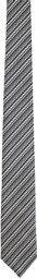 ZEGNA Navy & Yellow Striped Tie