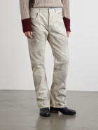 Enfants Riches Déprimés - Flared Paint-Splattered Jeans - White