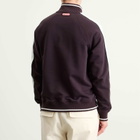 Casablanca Men's Organic Loopback 1/4 Zip Laurel Sweatshirt in Aubergine