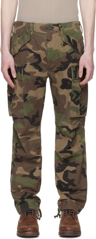 Photo: RRL Khaki Regiment Camo Ripstop Cargo Pants