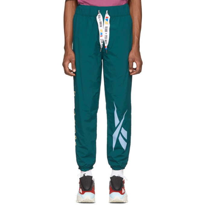 Photo: Reebok by Pyer Moss Green Collection 3 Franchise Track Pants