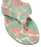 Pucci Printed leather thong sandals
