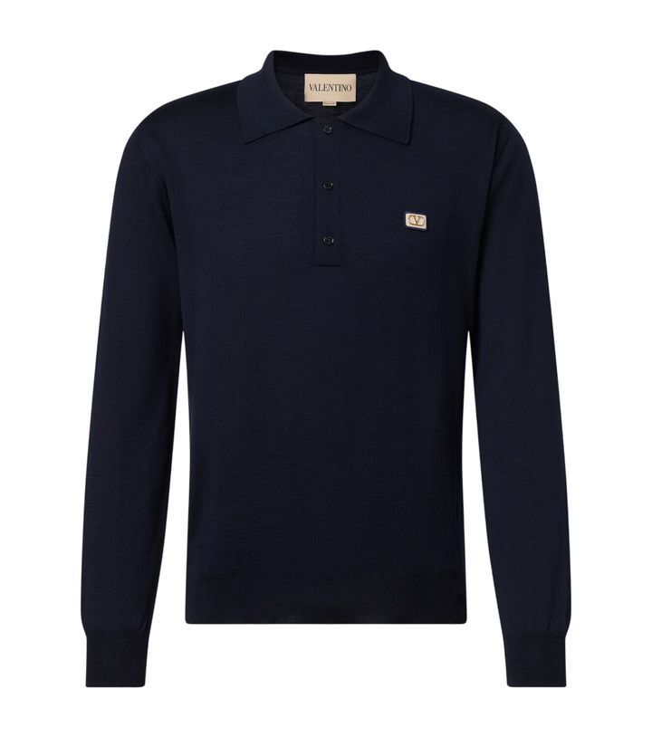 Photo: Valentino VLogo virgin wool polo sweater