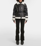 Bogner Luna leather and shearling down jacket