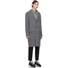 AMI Alexandre Mattiussi Blue Unconstructed Coat