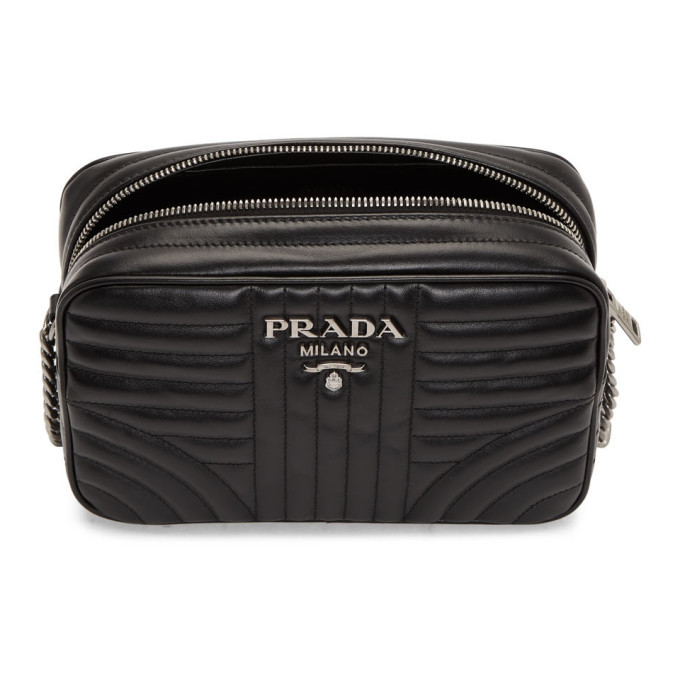 Prada Black Diagramme Shoulder Bag Prada