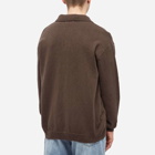 mfpen Men's Button Up Knit in Brown