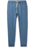 Onia - Tapered Cotton-Blend Jersey Sweatpants - Blue