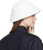 Jil Sander Off-White Linen Bucket Hat