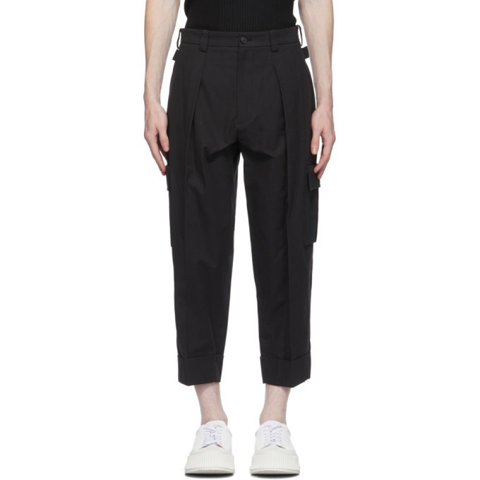 Photo: System Black Pleated Cargo Pants