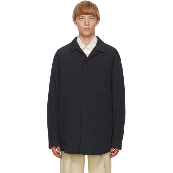 Photo: Jil Sander Navy Down Taffeta Shirt Jacket