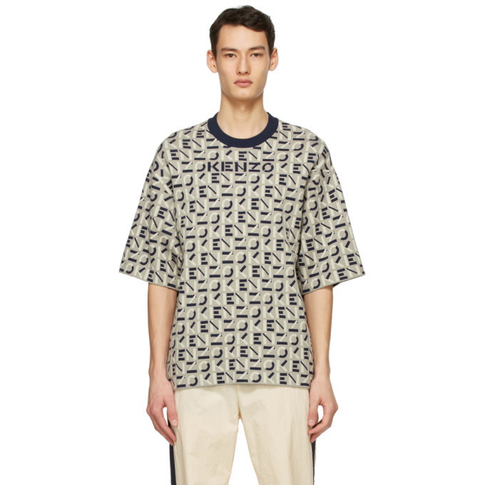 Photo: Kenzo Taupe Sport Monogram T-Shirt