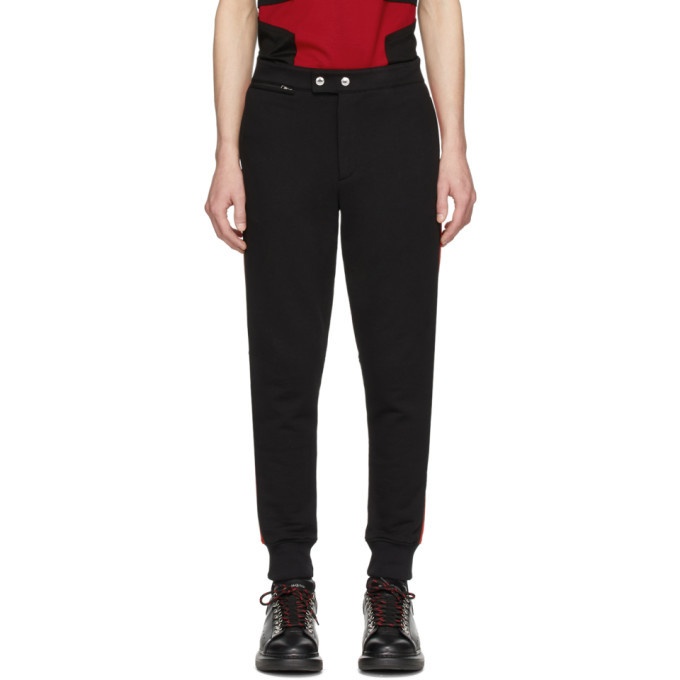 Photo: Alexander McQueen Black and Red Jogger Lounge Pants