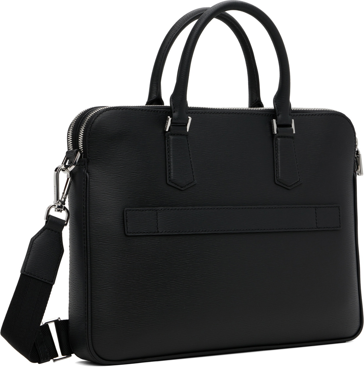 BOSS Black Embossed Logo Document Briefcase