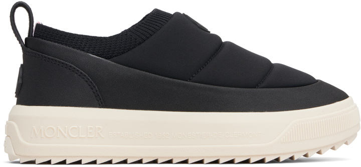 Photo: Moncler Black Altive Slip-On Trainer Sneakers