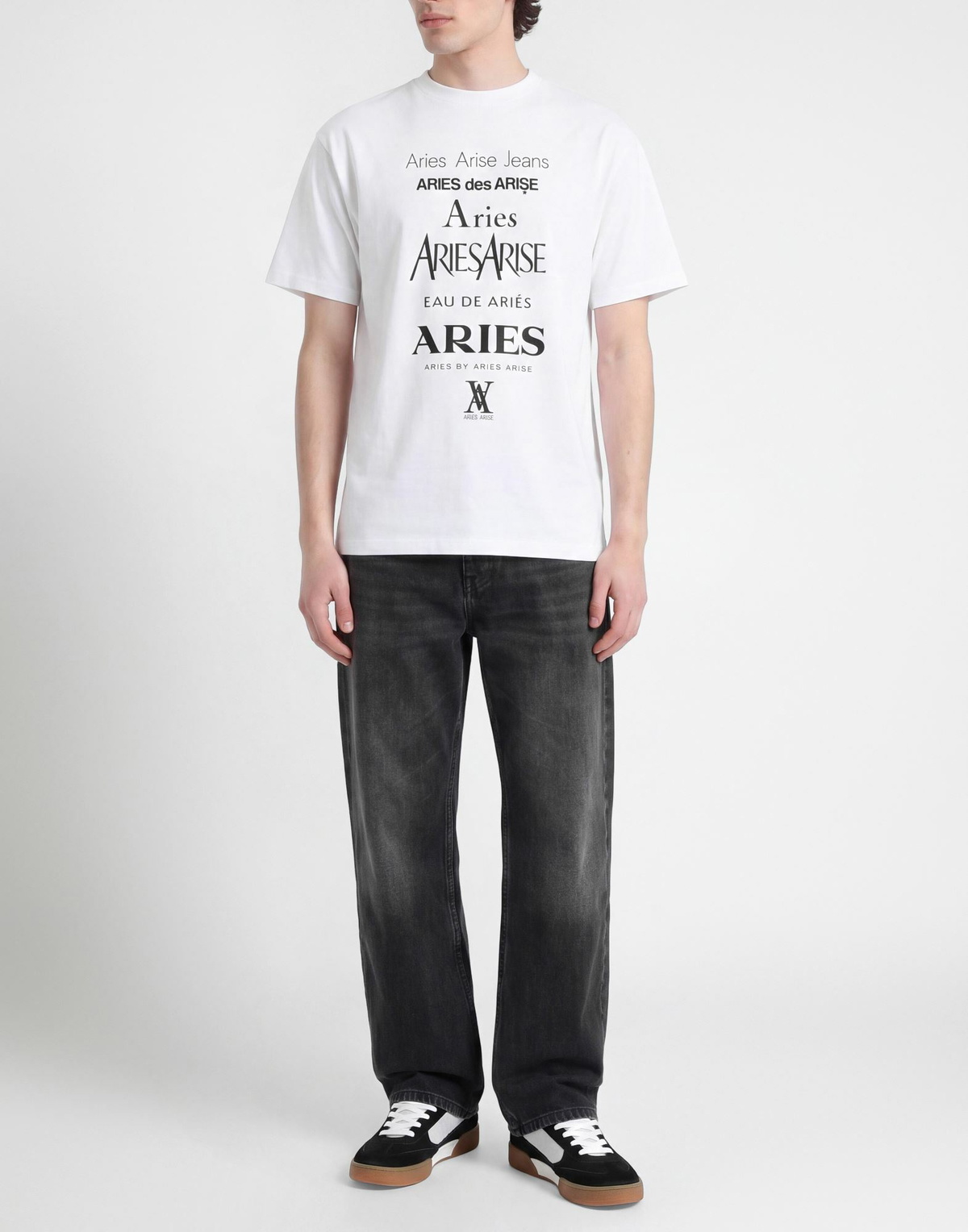 Aries Mens T-shirt in White