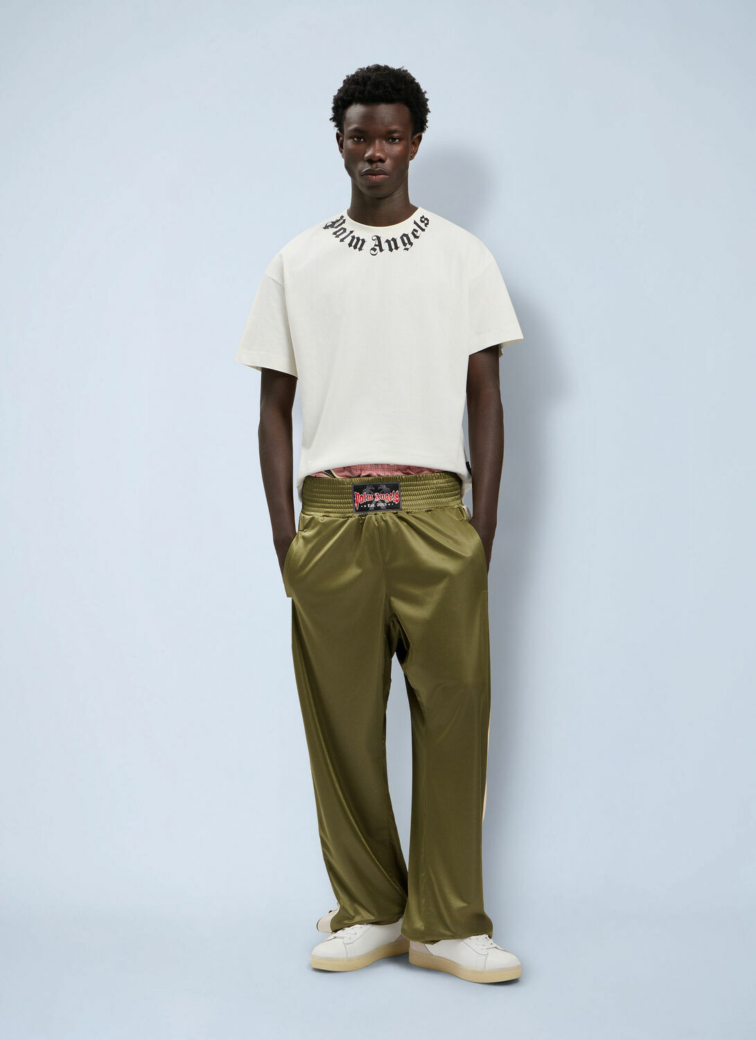 Palm Angels Neck Logo T-Shirt