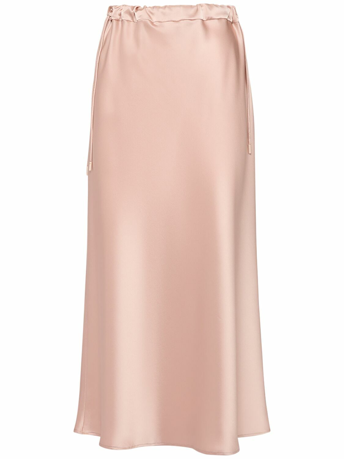 MAX MARA Editore Satin Elastic Midi Skirt Max Mara