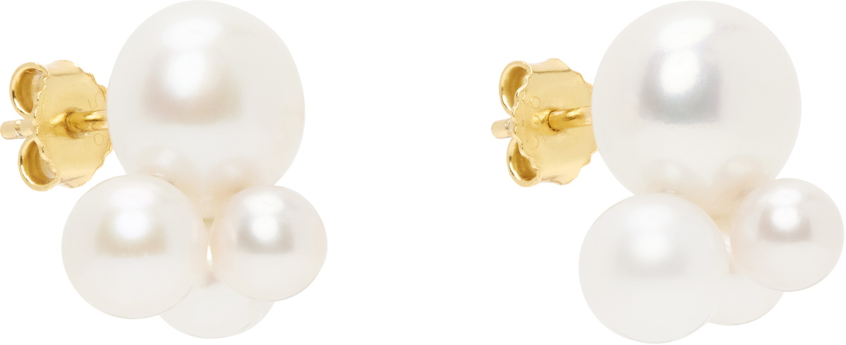 éliou White Cata Earrings