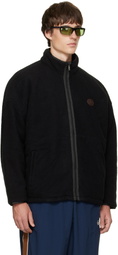 WILLY CHAVARRIA Black Reversible 'Willy' Fleece Jacket