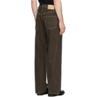 Sunflower Brown Wide Twist Jeans