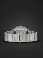 Cartier - Santos de Cartier Automatic Chronograph Stainless Steel Watch, ref.CRWSSA0083 - White