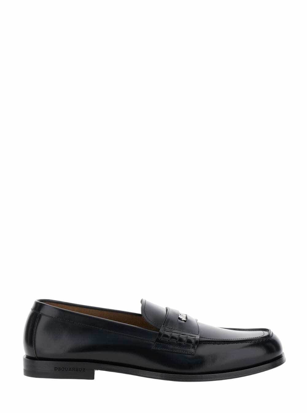 DSQUARED2 Leather Loafers With Studs Dsquared2