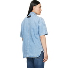 Givenchy Blue Couture Seam Denim Shirt