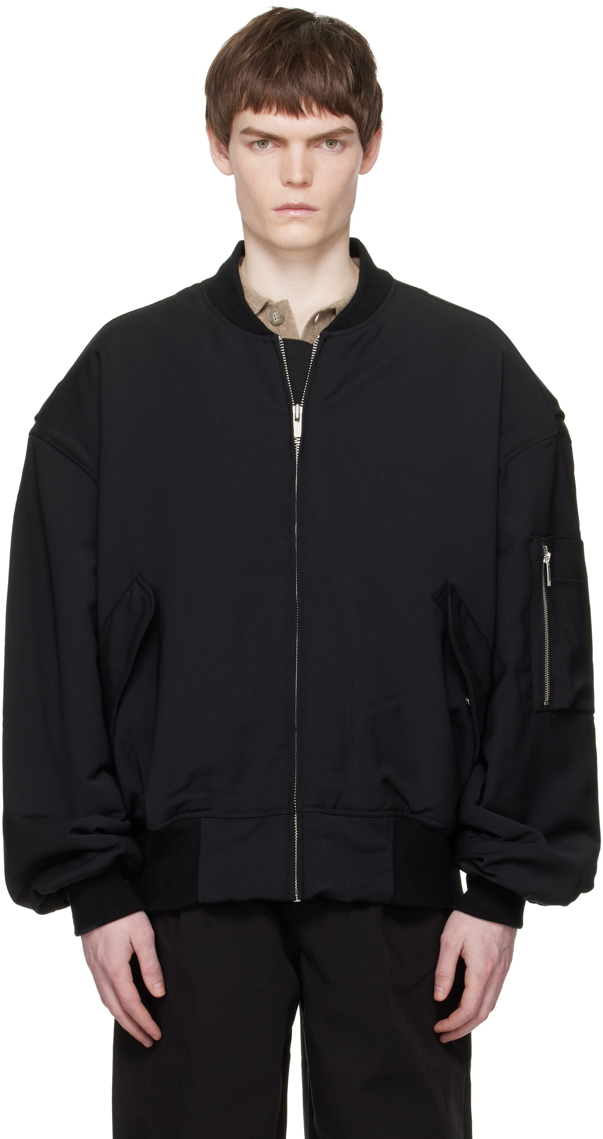 Entire Studios Black V-22 Bomber Jacket Entire Studios
