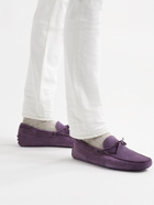 TOD'S - Gommino Suede Driving Shoes - Purple