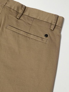 NN07 - Theo 1420 Tapered Organic Cotton-Blend Twill Chinos - Brown