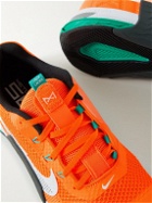 Nike Training - Metcon 7 Rubber-Trimmed Mesh Sneakers - Orange