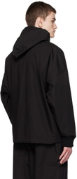3MAN Black Drawstring Hoodie