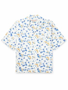 Marni - Convertible-Collar Printed Cotton-Poplin Shirt - White
