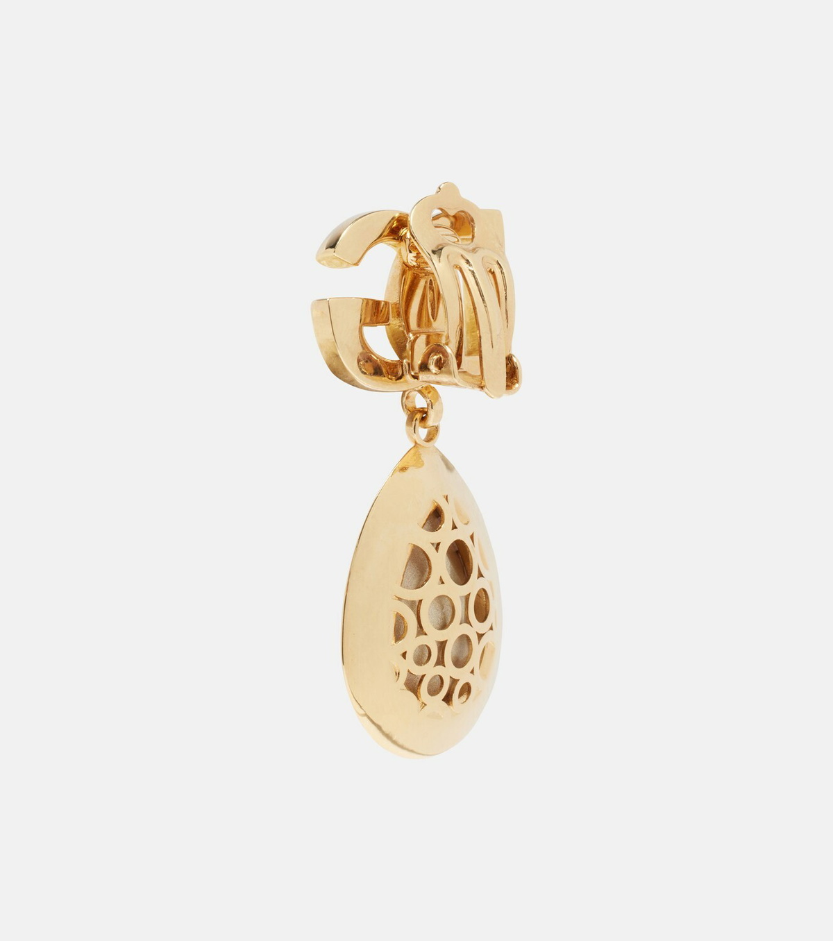 Dolce&Gabbana DG embellished clip-on earrings