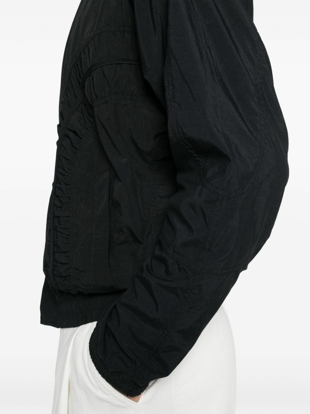 SAGE NATION Black Fossil Bomber Jacket SAGE NATION