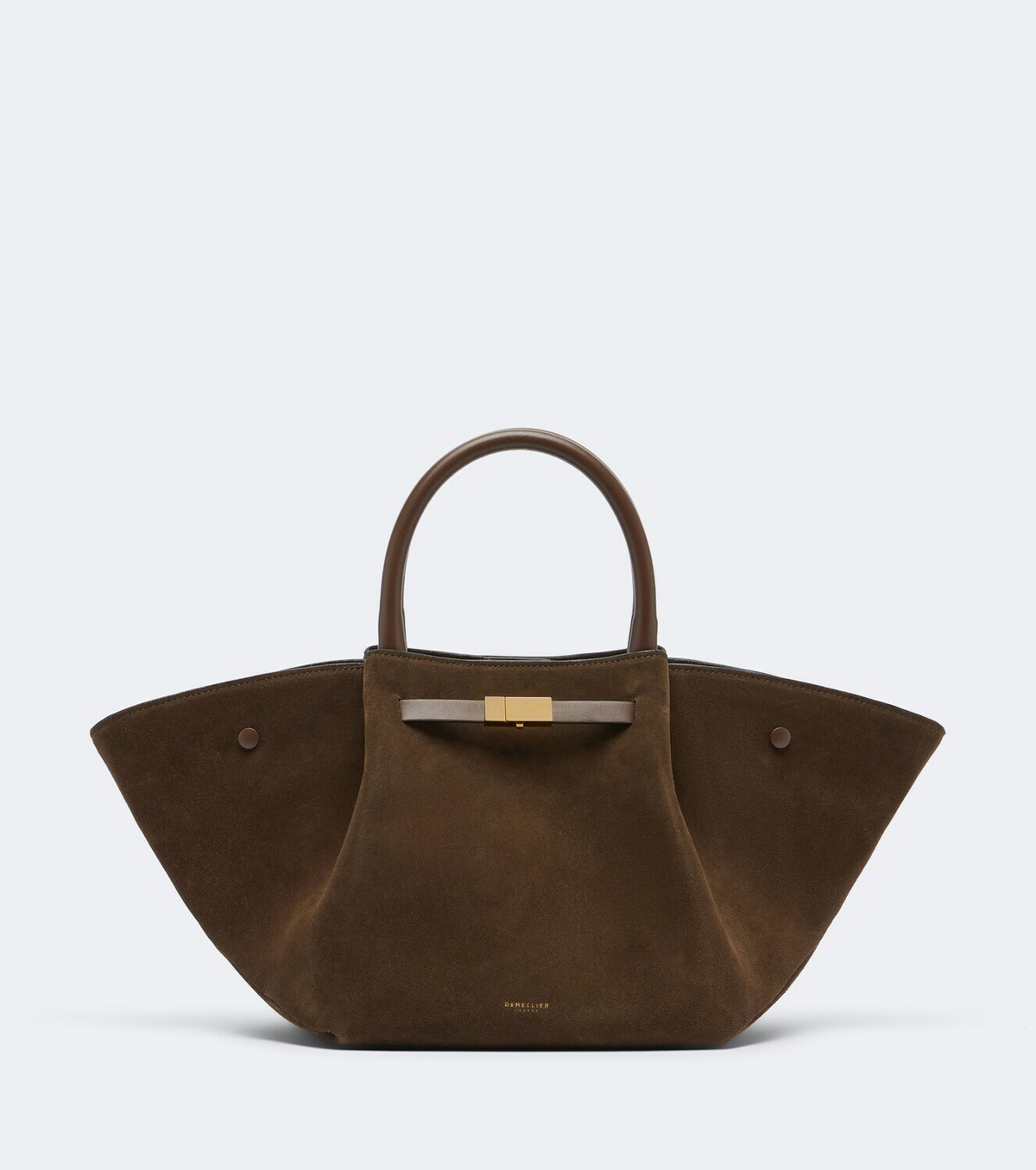 DeMellier New York Midi suede top-handle bag