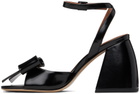Shushu/Tong Black Bow Heeled Sandals