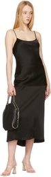 Victoria Beckham Black Satin Cami Tank Top