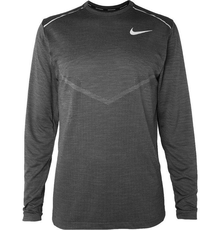 Photo: Nike Running - TechKnit Cool Ultra Dri-FIT T-Shirt - Men - Charcoal