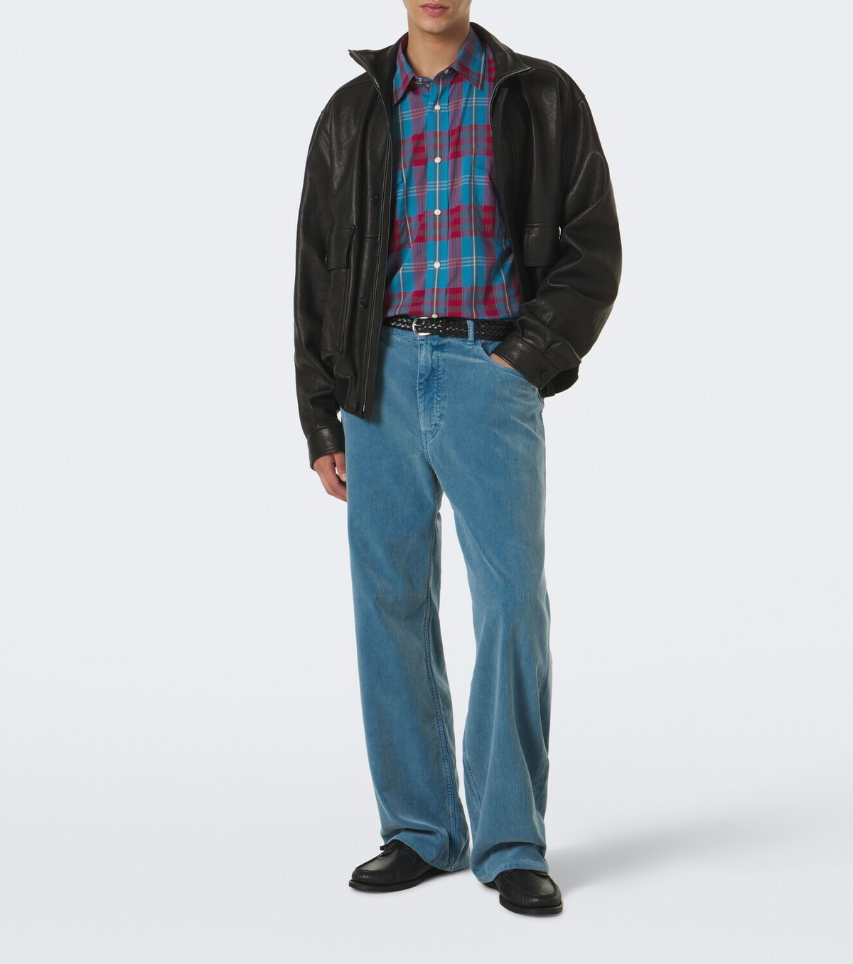 Auralee Cotton corduroy wide-leg pants