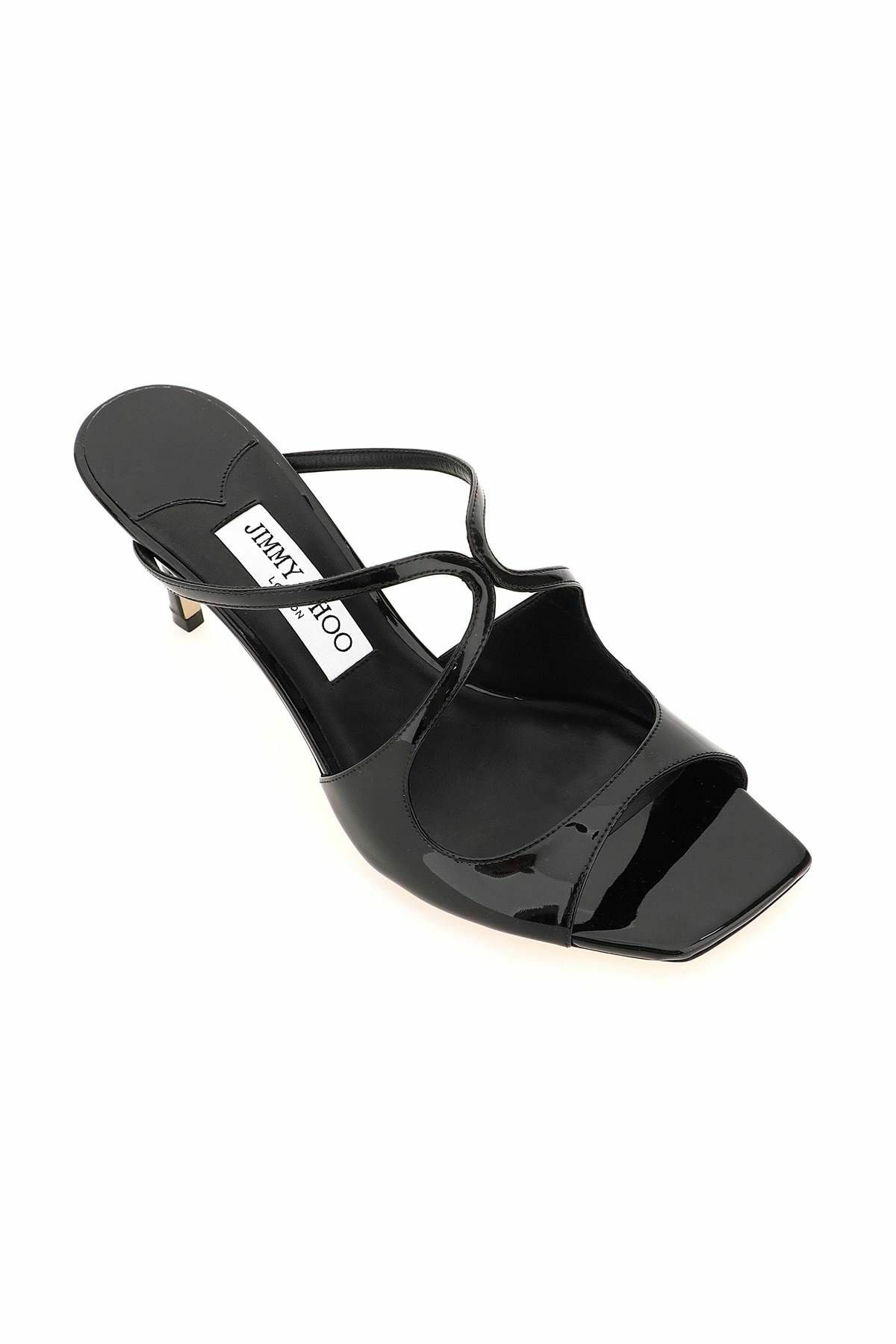 JIMMY CHOO ANISE75NAPCHOCOLATE 関税送料込 JIMMY CHOO anise 75 mules Black Jimmy Choo