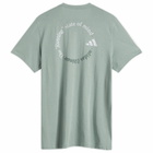 Adidas Running adidas Adidas Ultimate T-Shirt in Silver Green